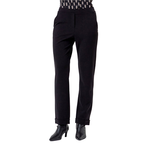 SURKANA Pantalone Chino in Maglia Nero-SURKANA-VIALESCARPE