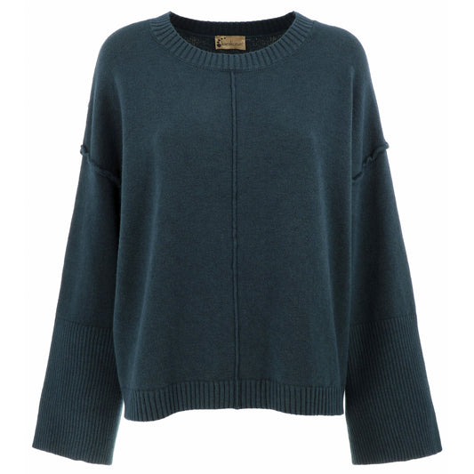 KARAKORUM Maglia Jacqueline ottanio con collo staccabile