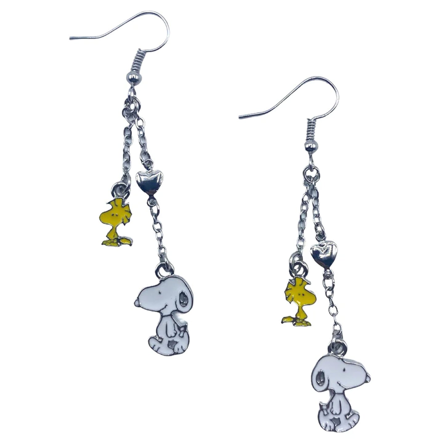 Peanuts Snoopy and Woodstock Earrings