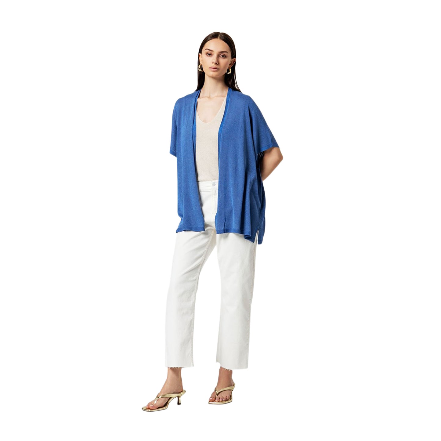 SURKANA Poncho Aperto Brillante Denim