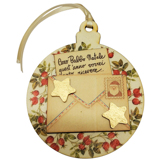 Picà Pallina di Natale con Lettera a Babbo Natale-Picà-VIALESCARPE