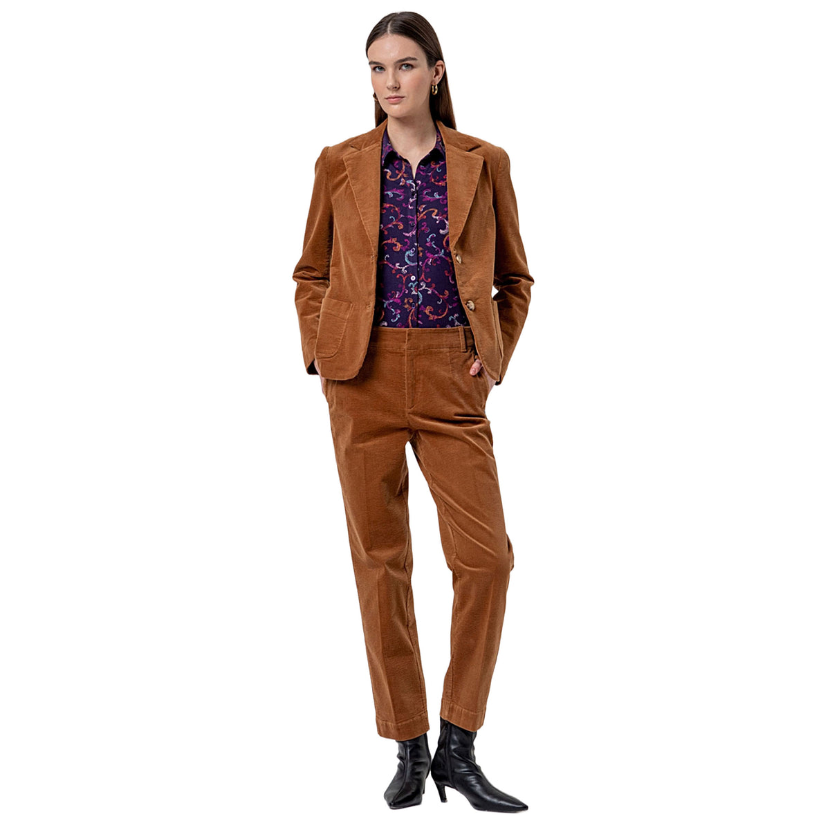 SURKANA Blazer in Velluto a Coste Toffee