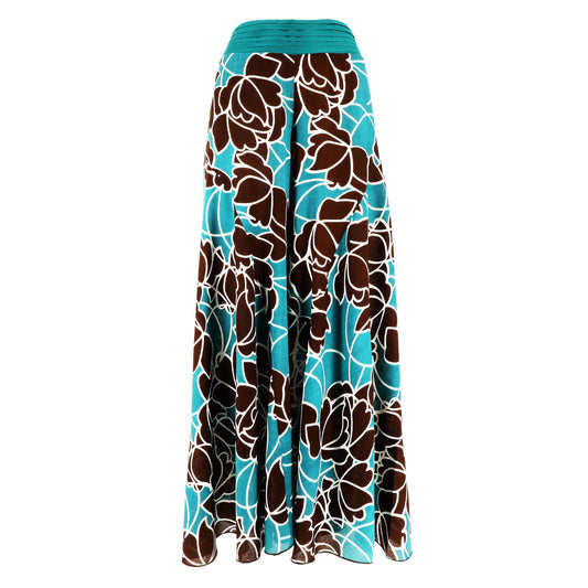 KARAKORUM Pantaloni SHANDRA Marrone e Teal-KARAKORUM-VIALESCARPE