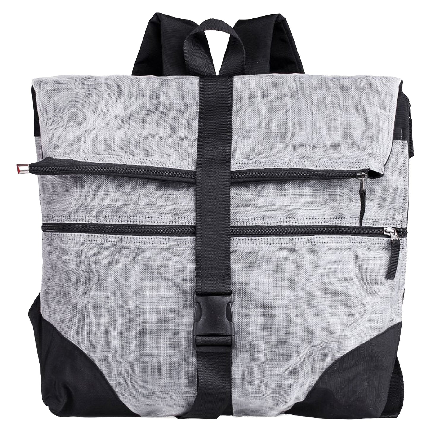 Zaino rete unisex con gomma, ottanio