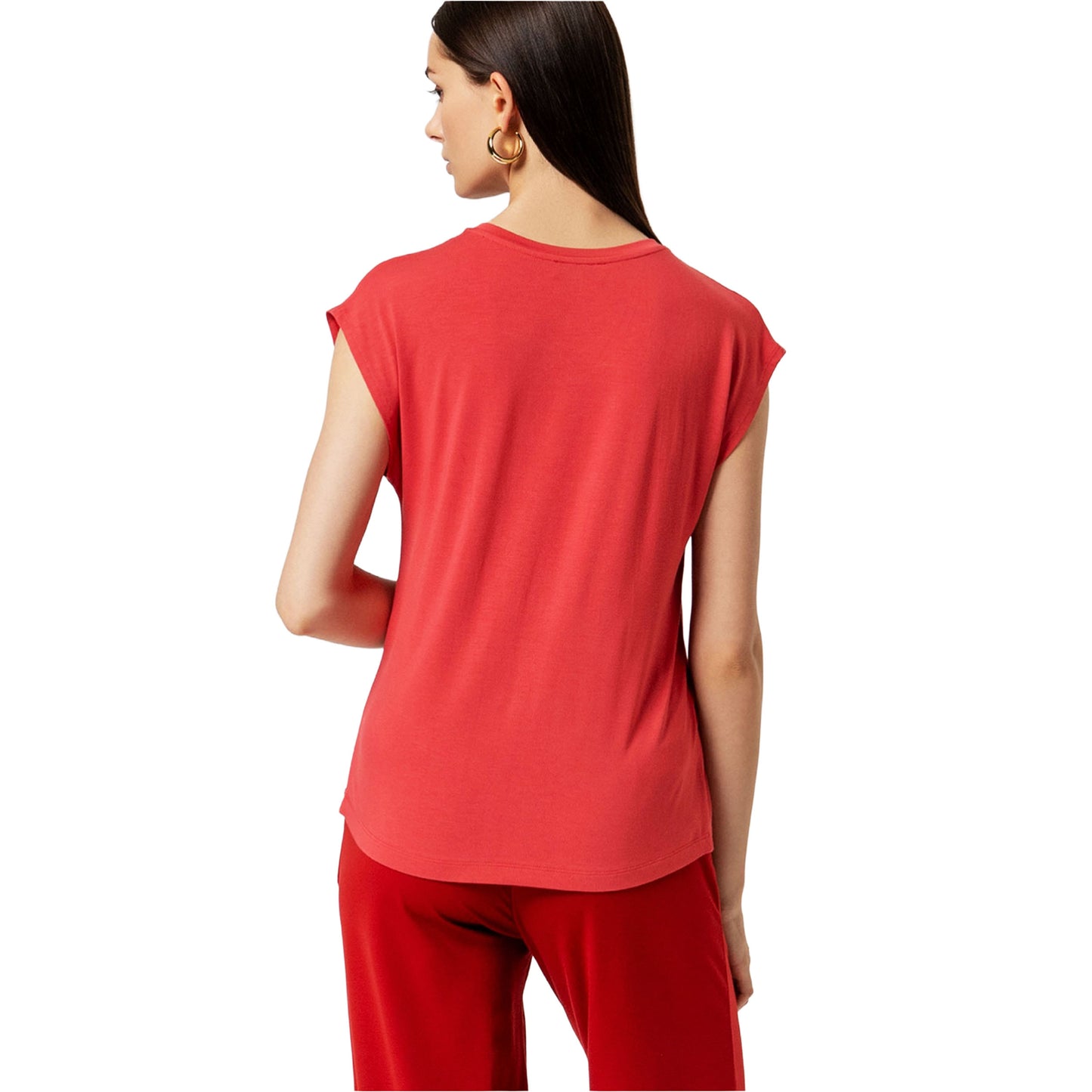 SURKANA T-shirt con collo a V Rosso