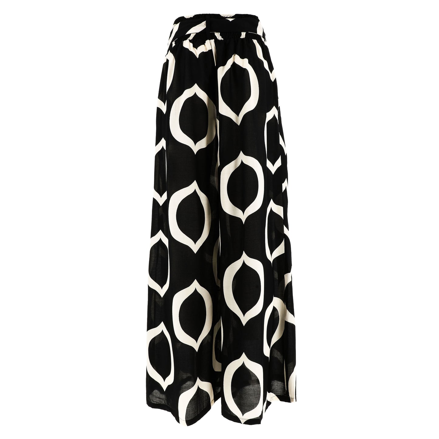 KARAKORUM Pantaloni SASHI Nero ed Ecru-KARAKORUM-VIALESCARPE