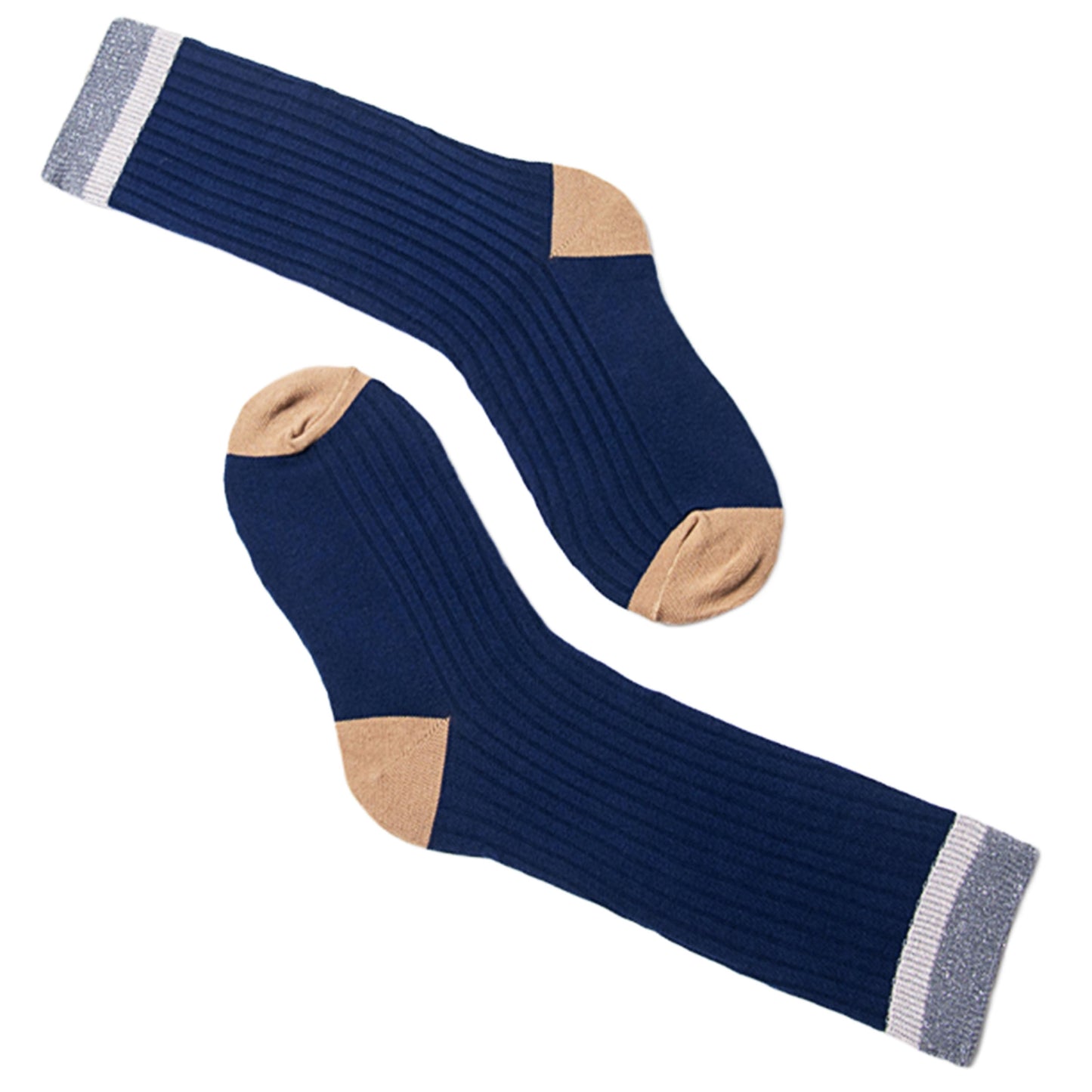 SURKANA - Calze lunghe con trama e lurex-SURKANA-VIALESCARPE