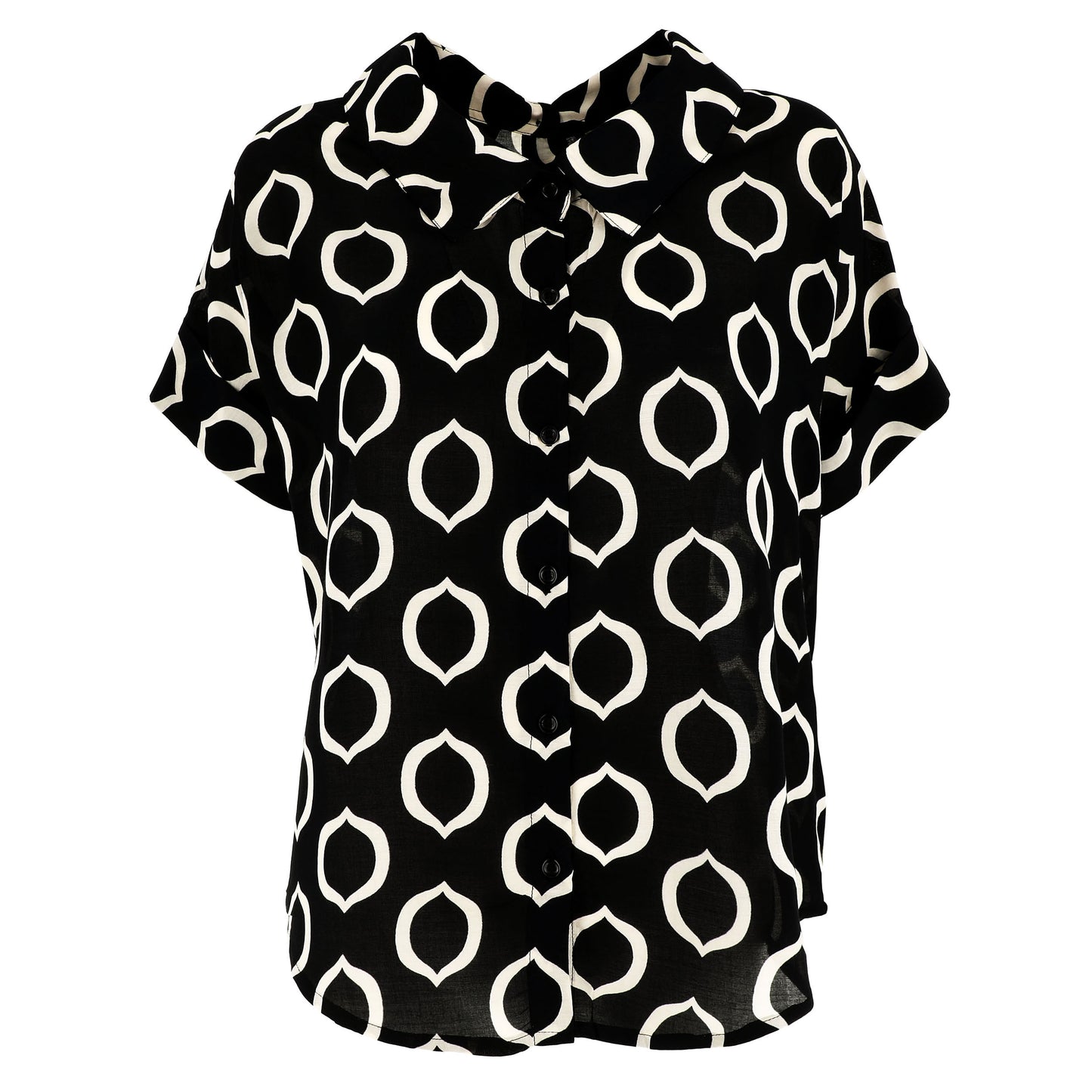KARAKORUM Camicia SASHI Nero ed Ecru-KARAKORUM-VIALESCARPE