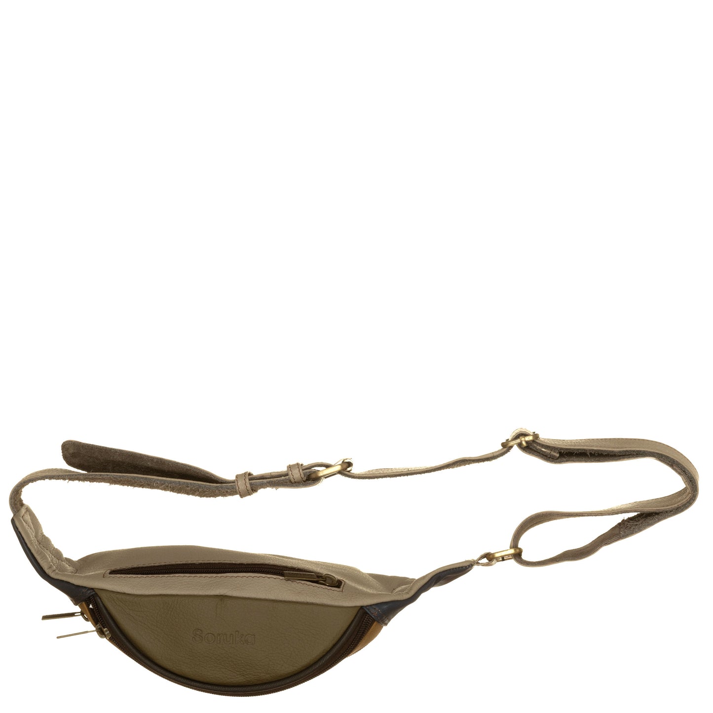 SORUKA Marsupio MOON liscio 047900L Shoking, Arancio, Tortora