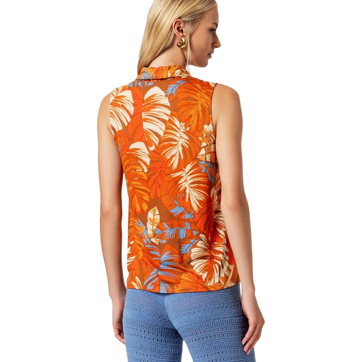 SURKANA Camicia senza maniche Arancio-SURKANA-VIALESCARPE