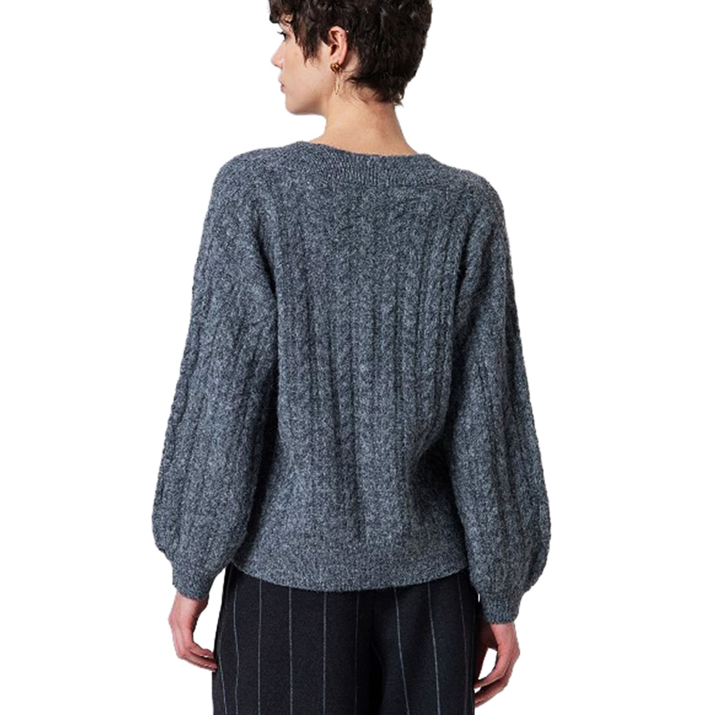 SURKANA - Maglione oversize a trecce-SURKANA-VIALESCARPE