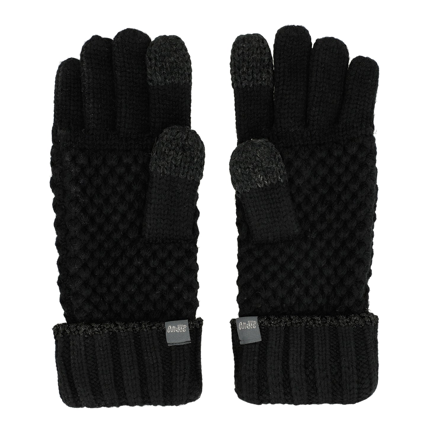 ANEKKE - Guanti in maglia neri-ANEKKE-VIALESCARPE