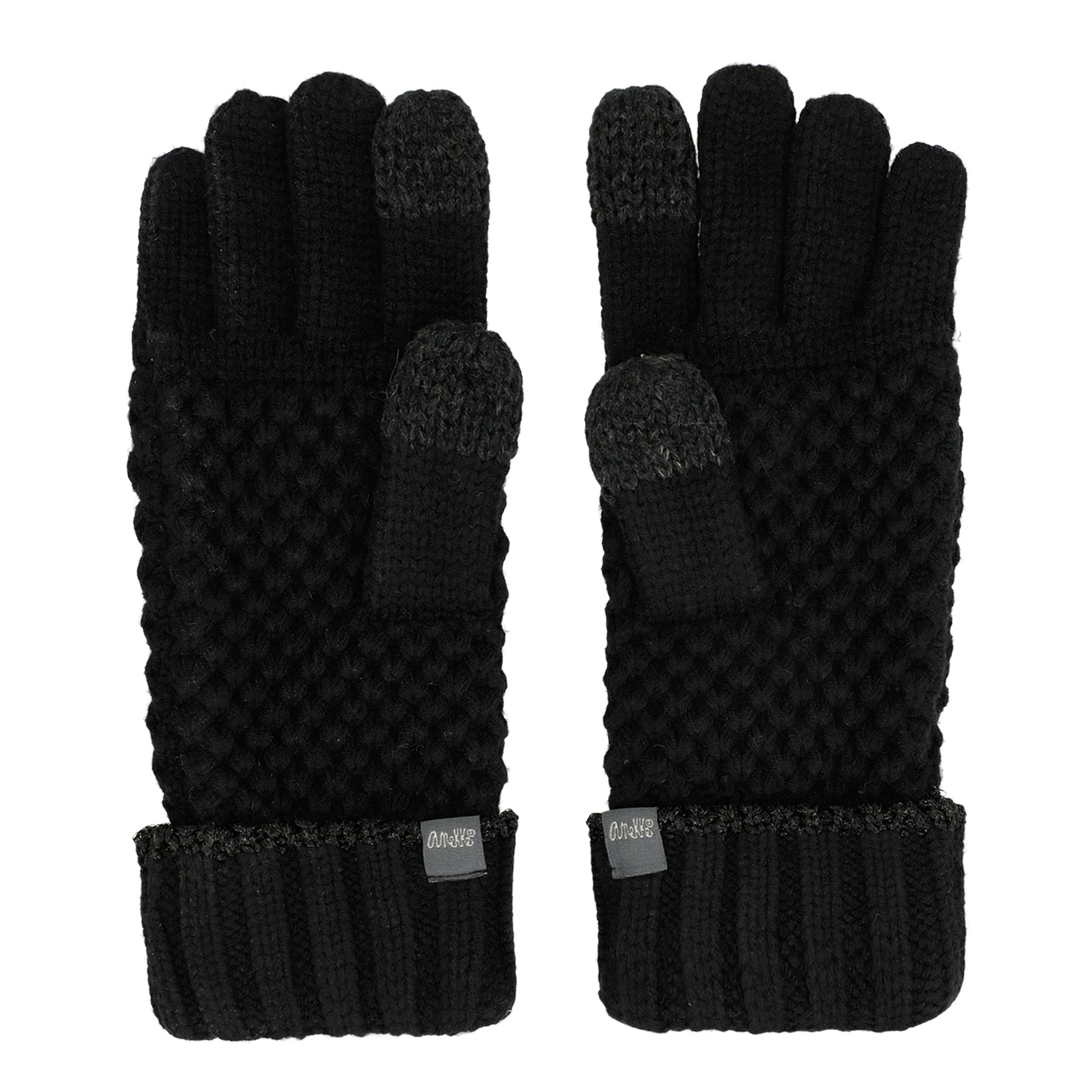 ANEKKE - Guanti in maglia neri-ANEKKE-VIALESCARPE