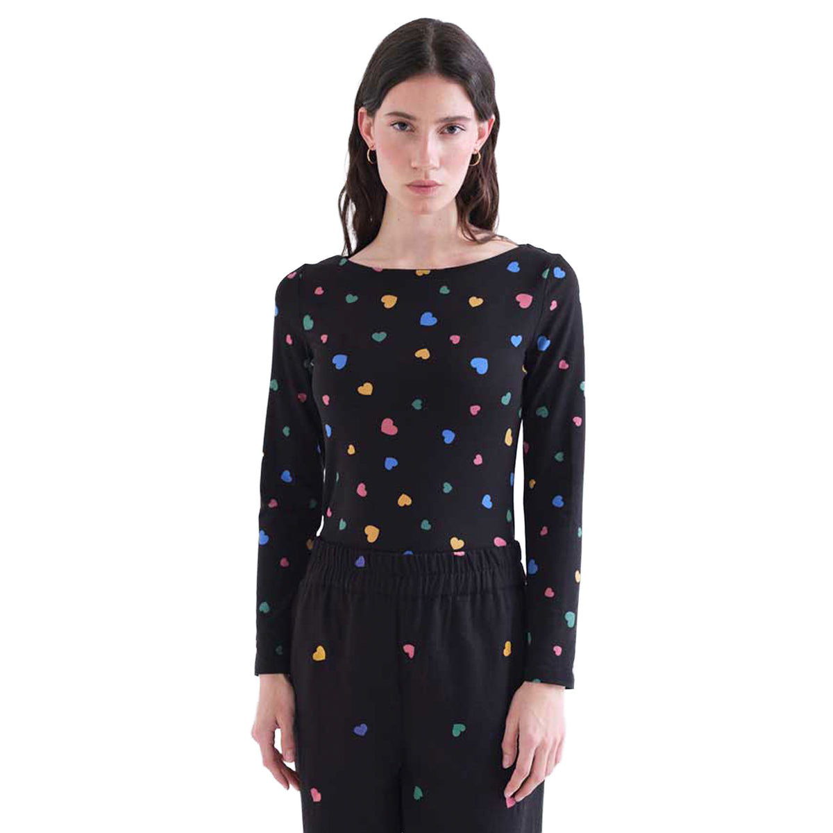 COMPAÑÍA FANTÁSTICA T-shirt manica lunga Candy Nera