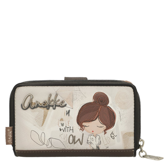 ANEKKE Portafoglio rigido RFID medio Sophia