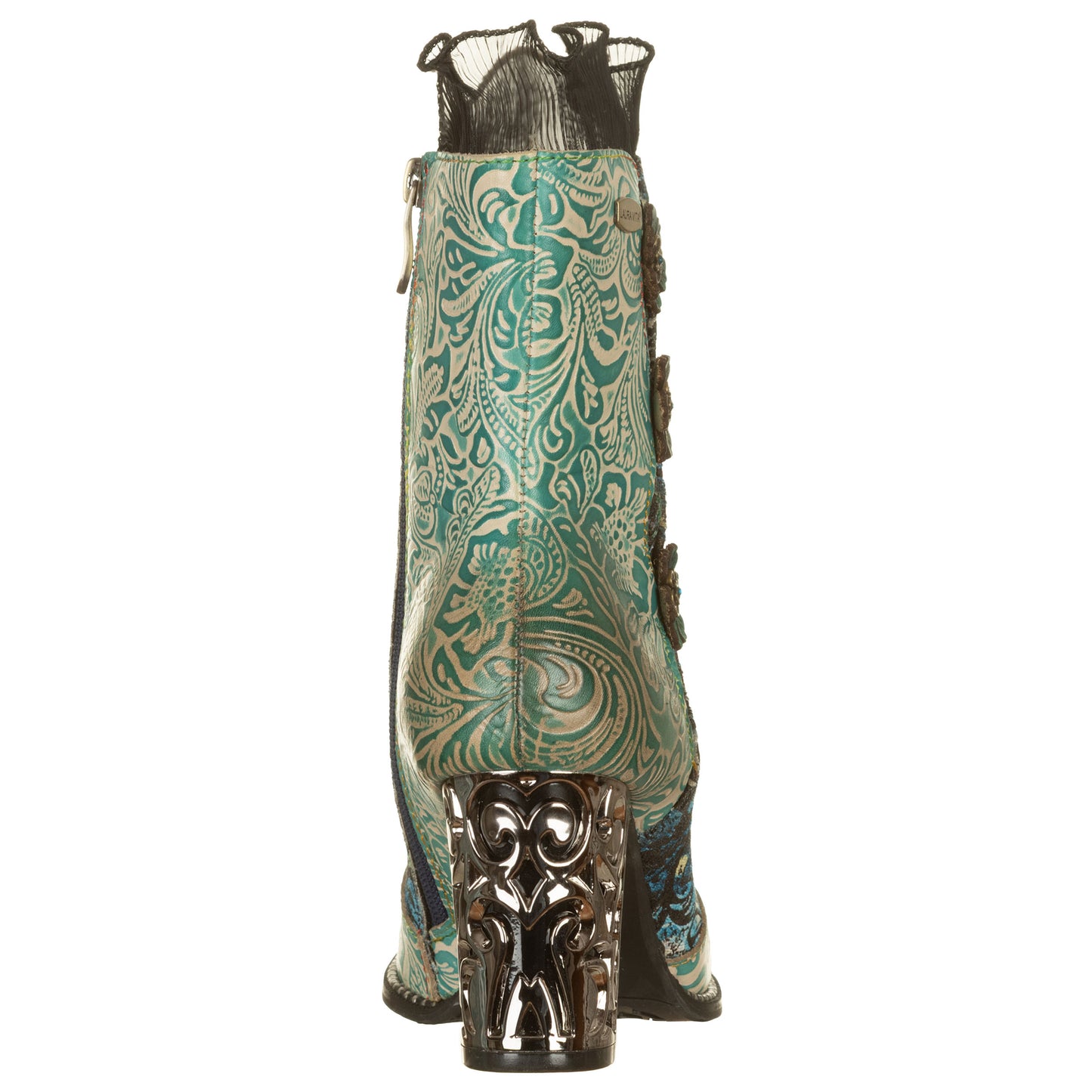 LAURA VITA Stivaletti con tacco lavorato LEDAO48 Tiffany