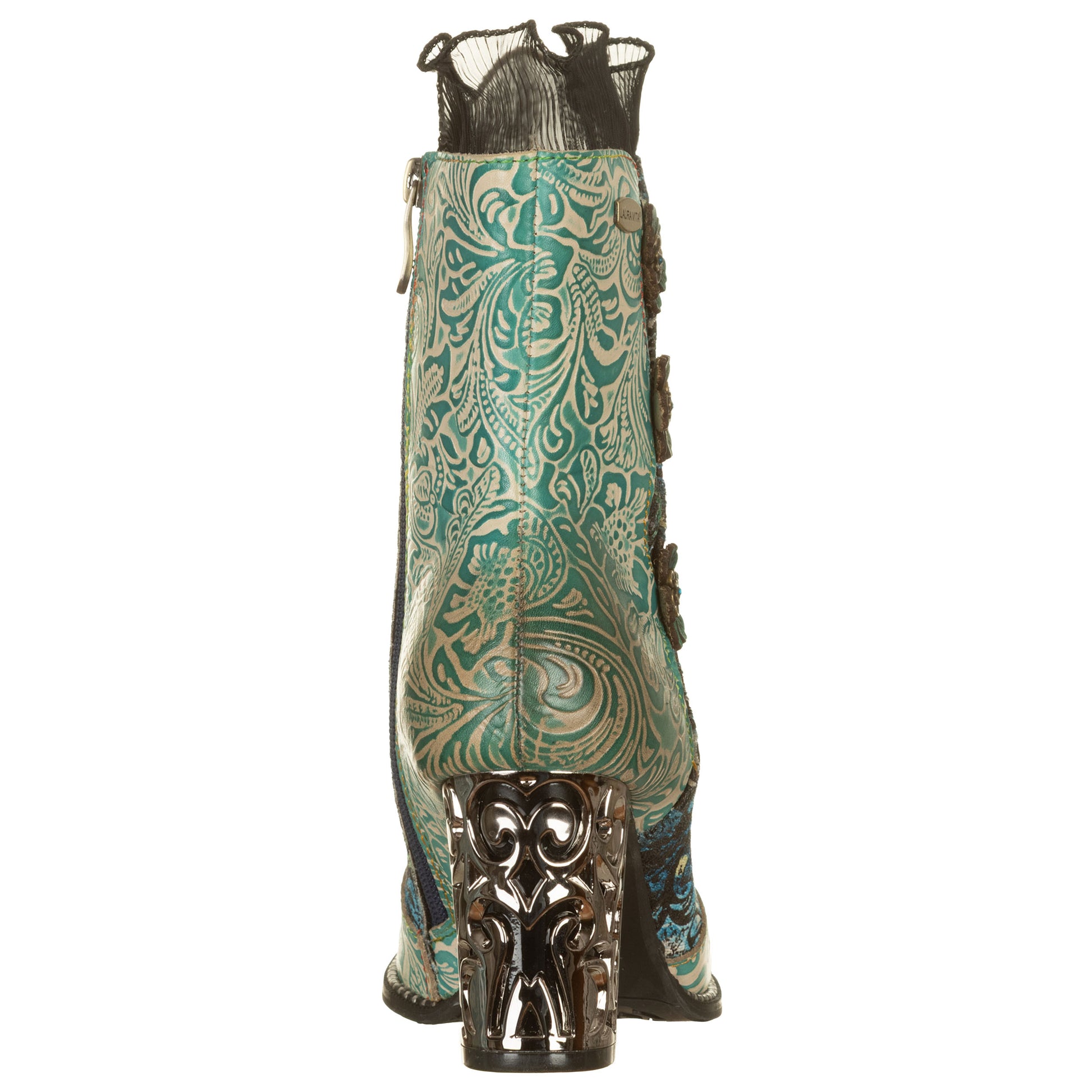 LAURA VITA Stivaletti con tacco lavorato LEDAO48 Tiffany