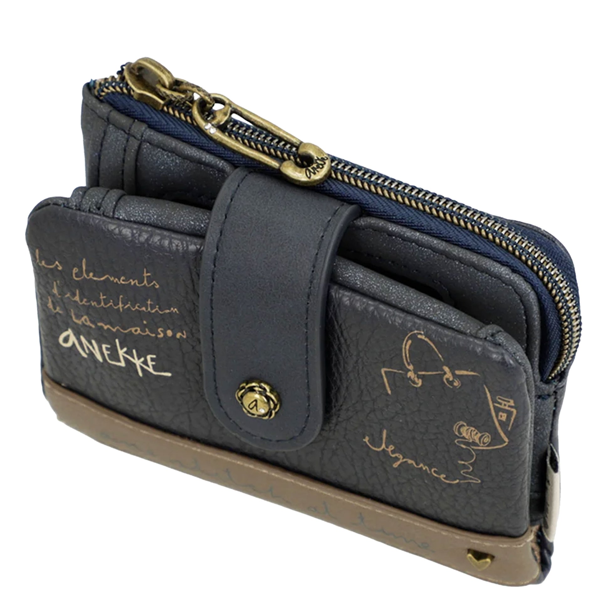 ANEKKE - Portafogli flessibile piccolo RFID Studio-ANEKKE-VIALESCARPE