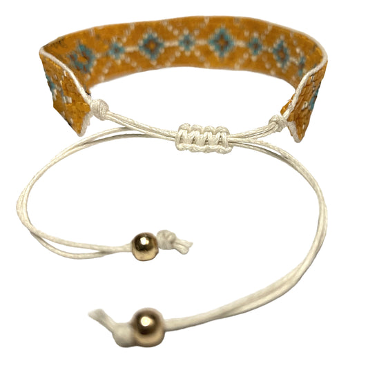 SURKANA Bracciali medi perline giapponesi multi