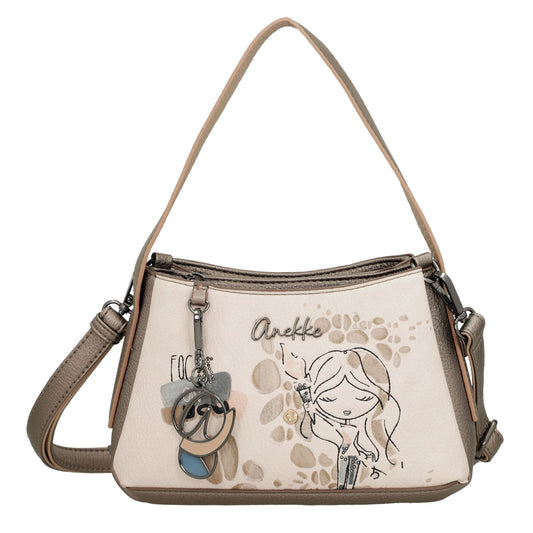 ANEKKE Borsa Olympia con manico corto e borsa a tracolla