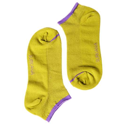 SURKANA Calzini alla caviglia elasticizzati Verde Acido