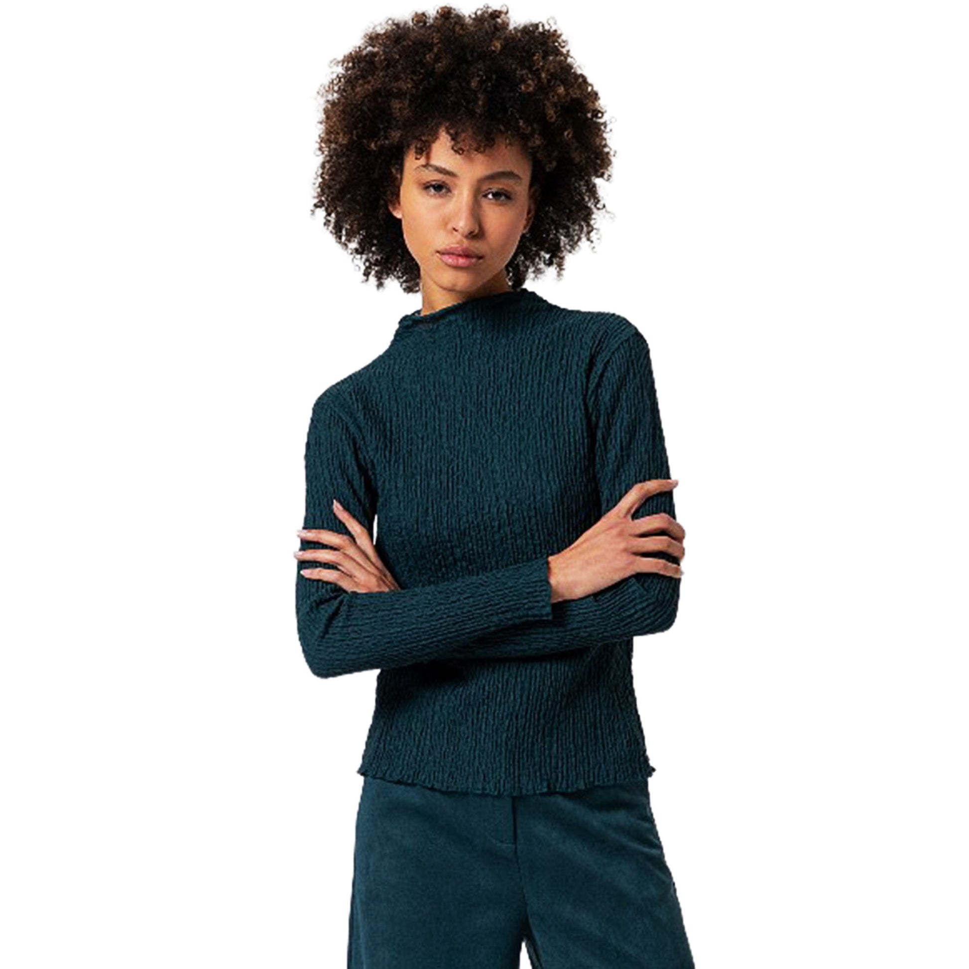 SURKANA - Maglietta a collo alto testurizzata-SURKANA-VIALESCARPE