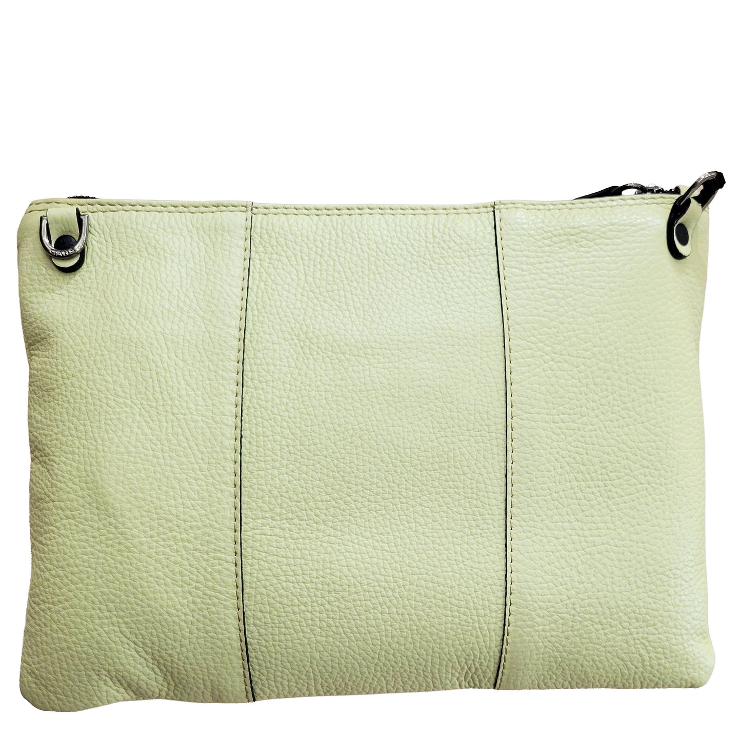 GABS Borsa Pochette "BEYONCE" in Pelle Martellata Citron-GABS-VIALESCARPE