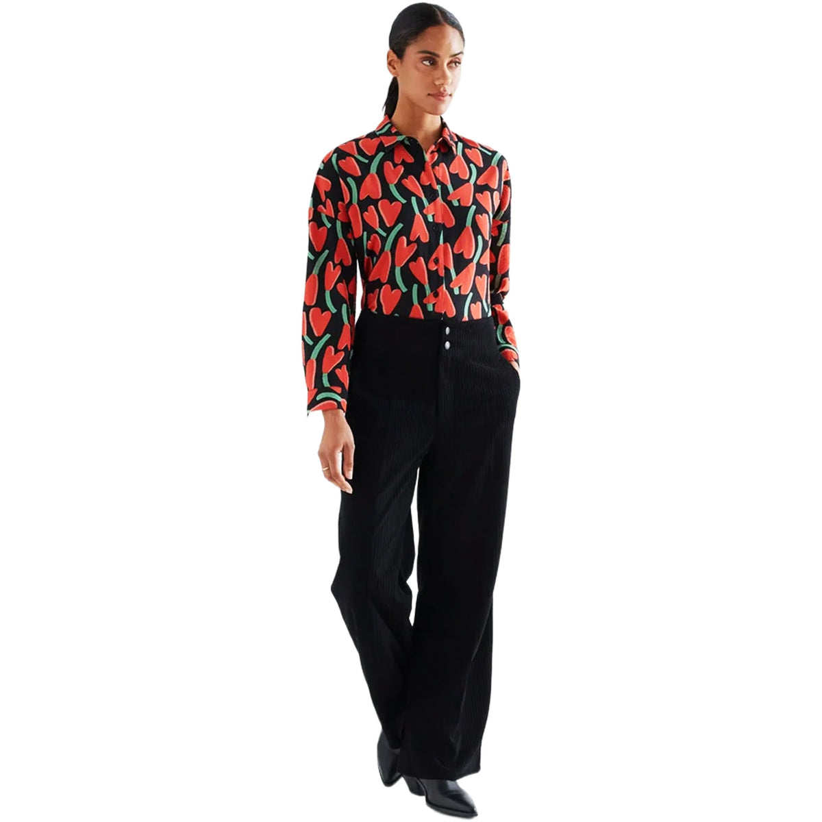 COMPAÑÍA FANTÁSTICA Camicia con stampa ciclamino