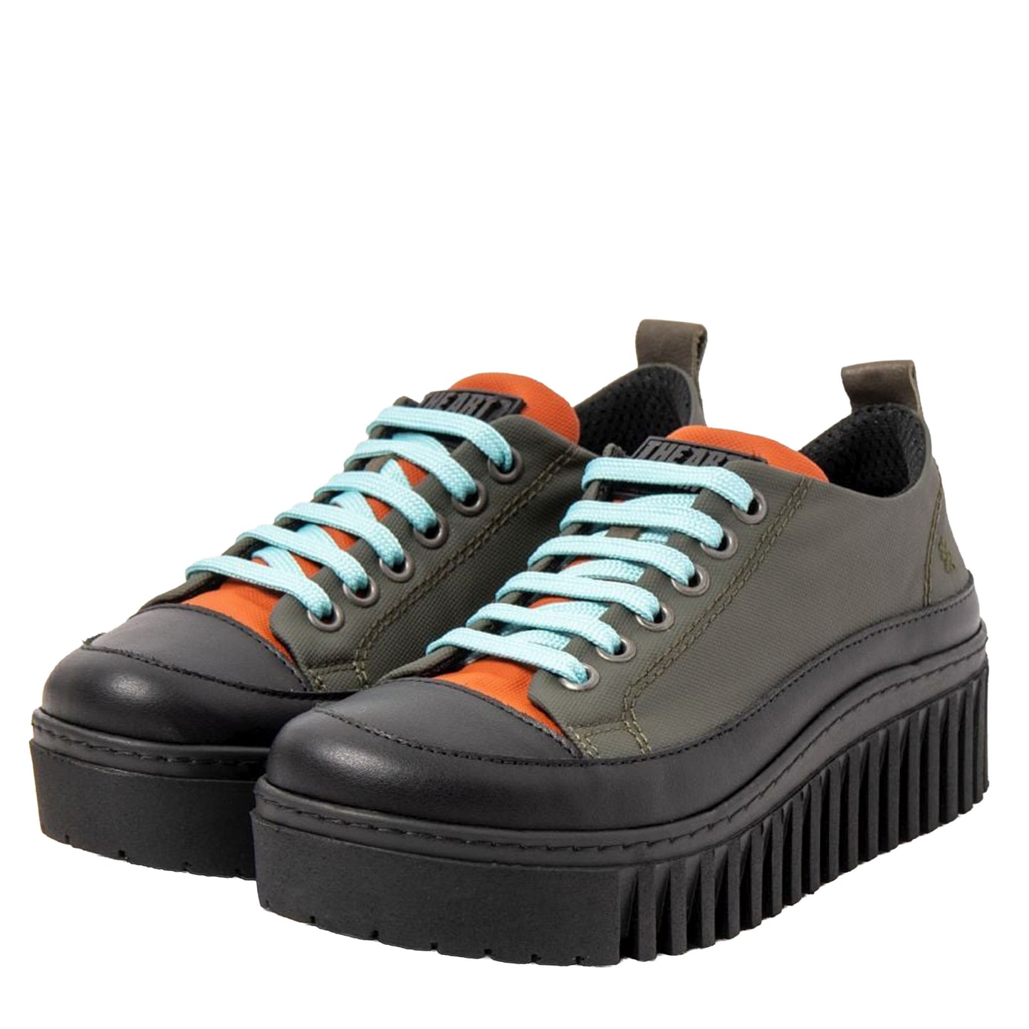 ART COMPANY Sneakers Brighton Rubber Nylon Kaki-Orange