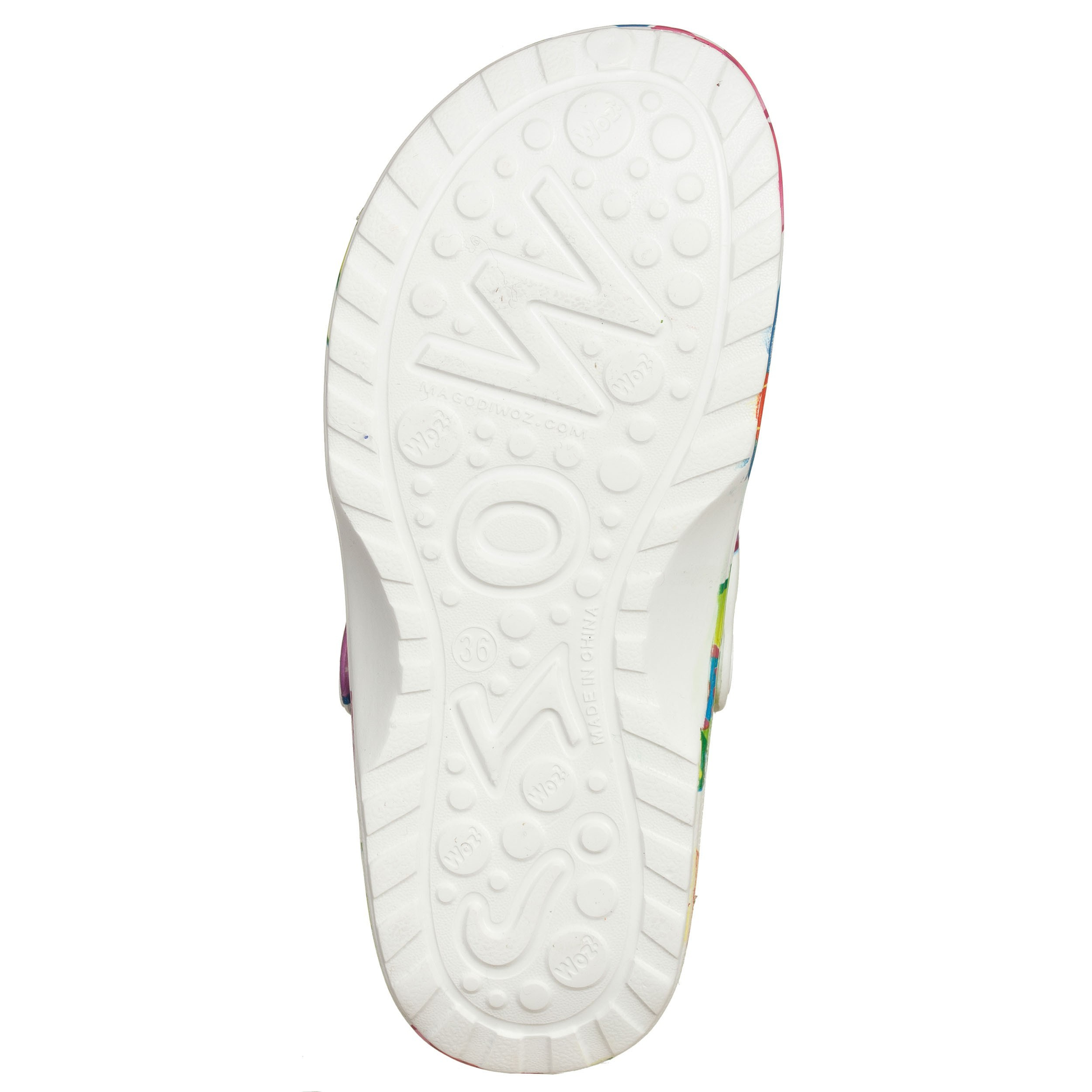 Sabot Cheese Unisex Bianco-WOZ?-VIALESCARPE