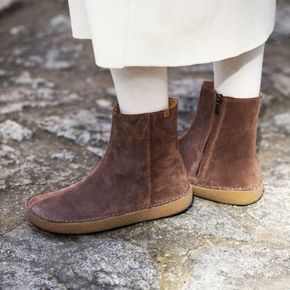 EL NATURALISTA Stivaletti TAMI Suede Chocolat