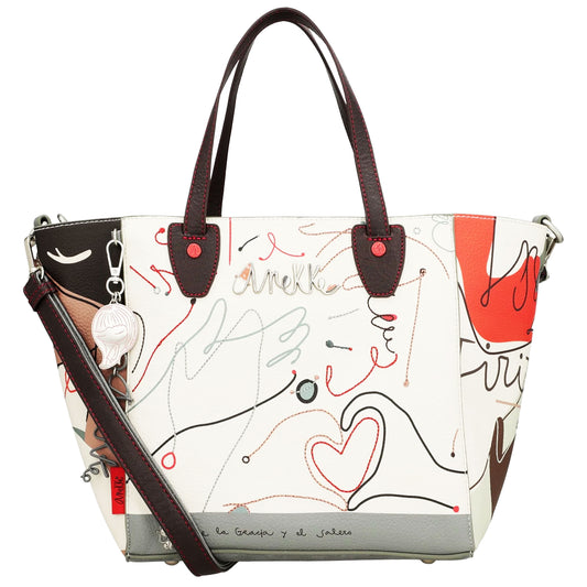 ANEKKE Borsa shopper nera Alma