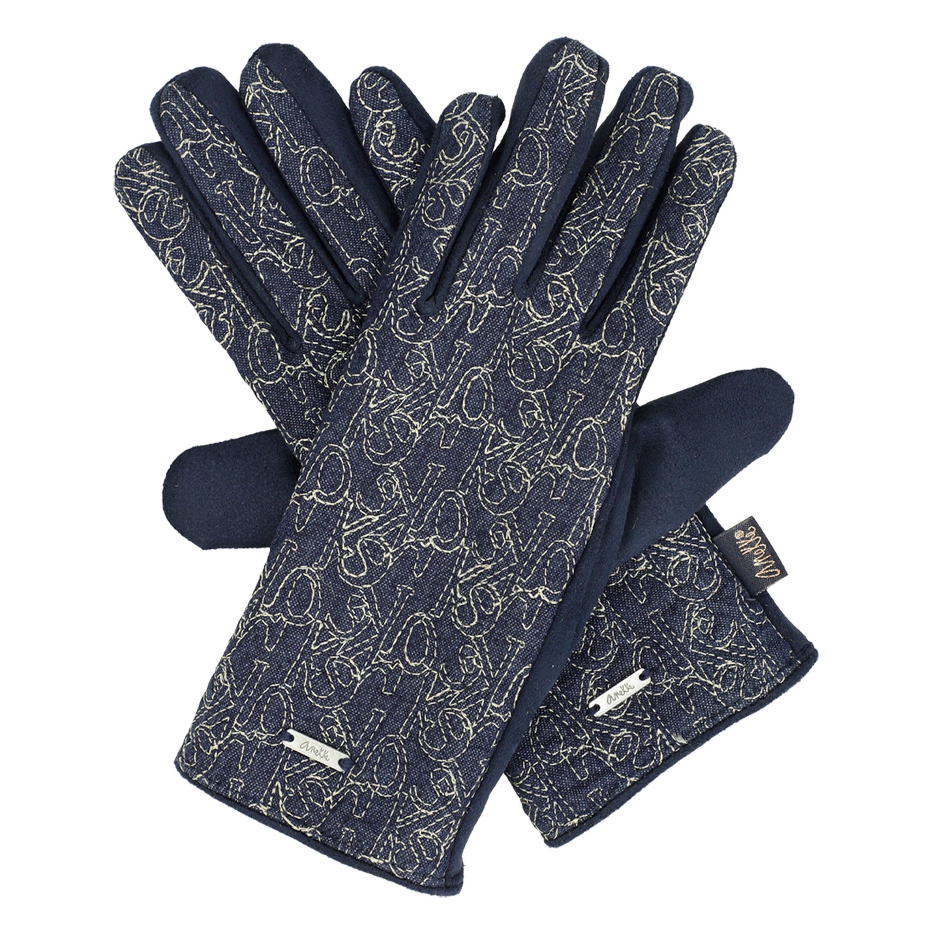 ANEKKE - Guanti denim fantasia-ANEKKE-VIALESCARPE