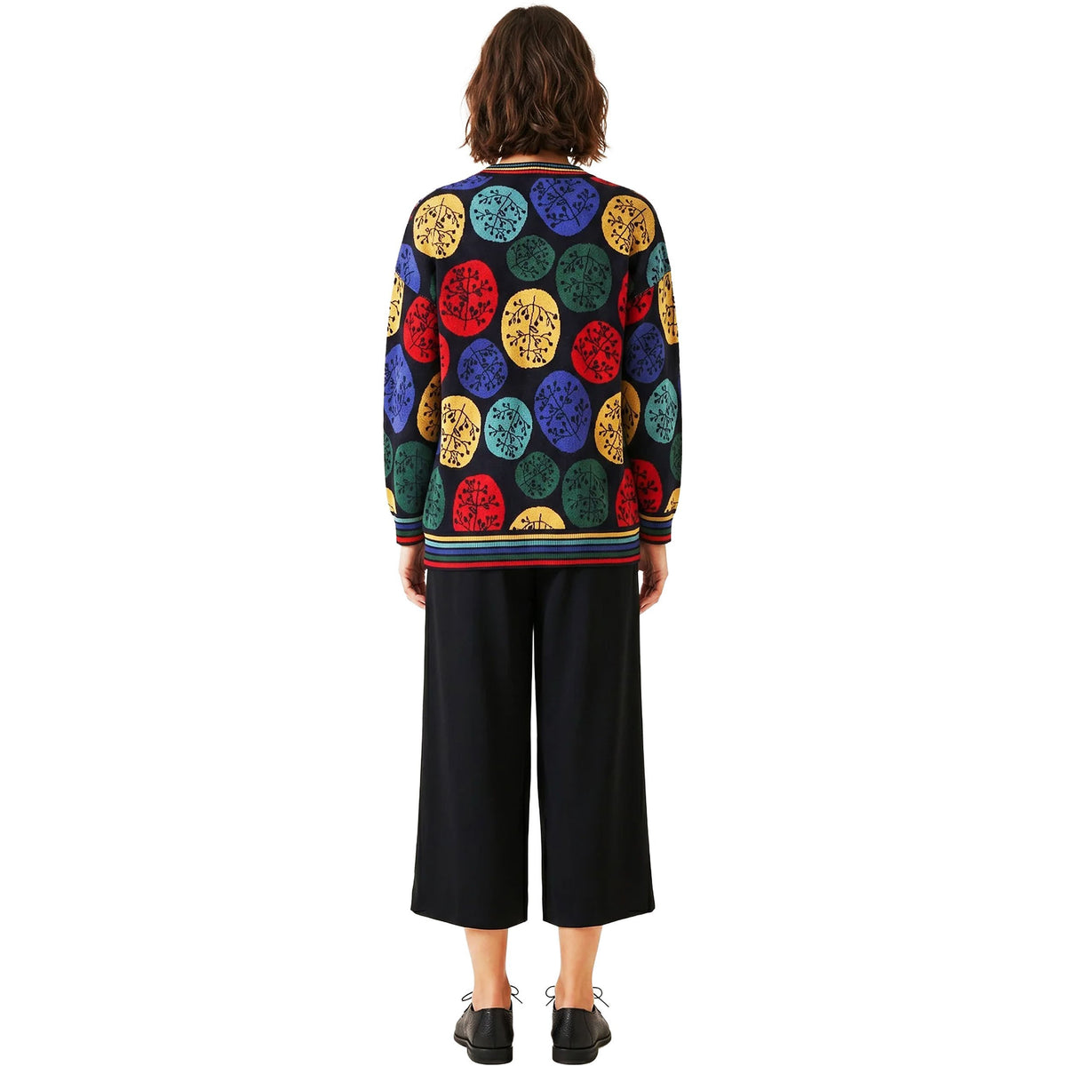 PEPALOVES Cardigan Rebeca Dots Nero Multicolor