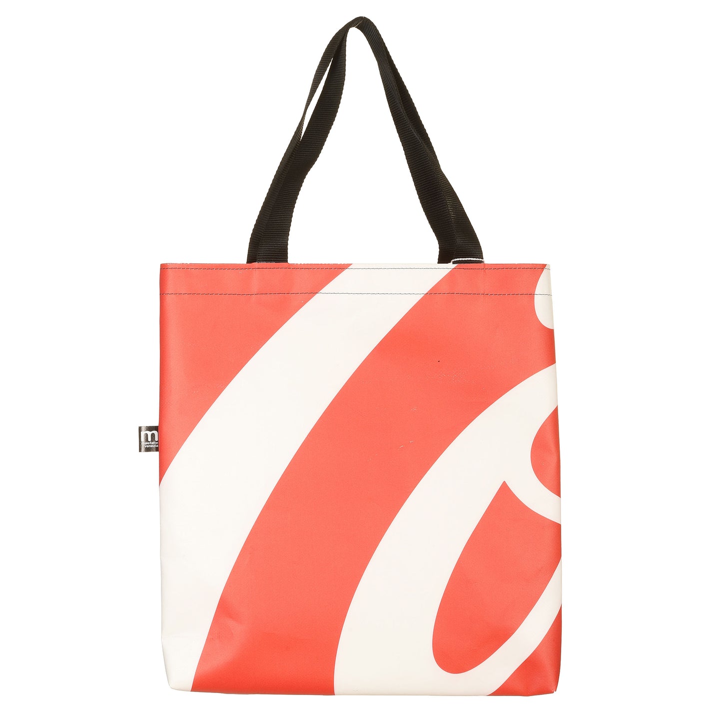 Borsa Shopper 40x40 Rosso e bianco