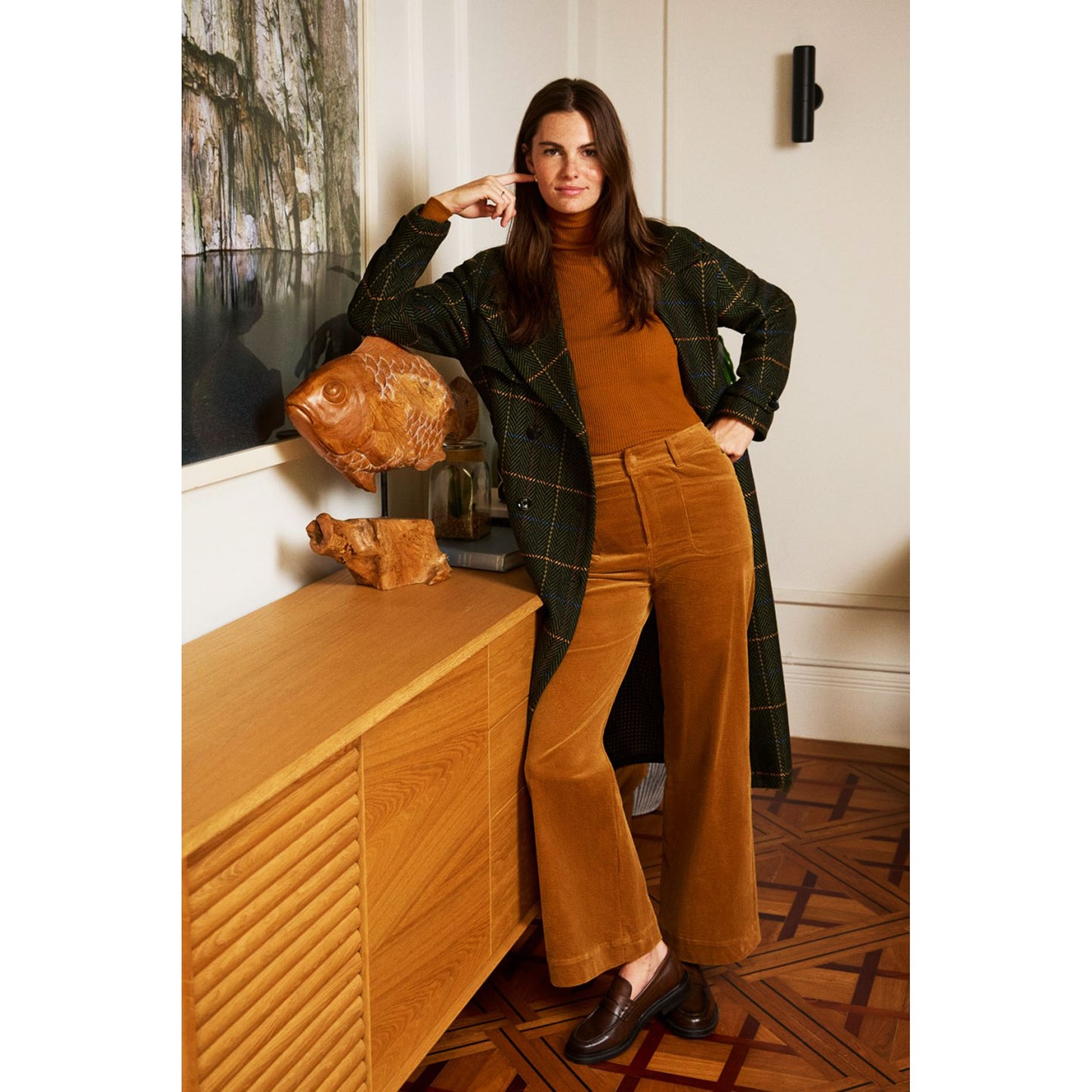 SURKANA - Trench in tessuto a spina di pesce-SURKANA-VIALESCARPE