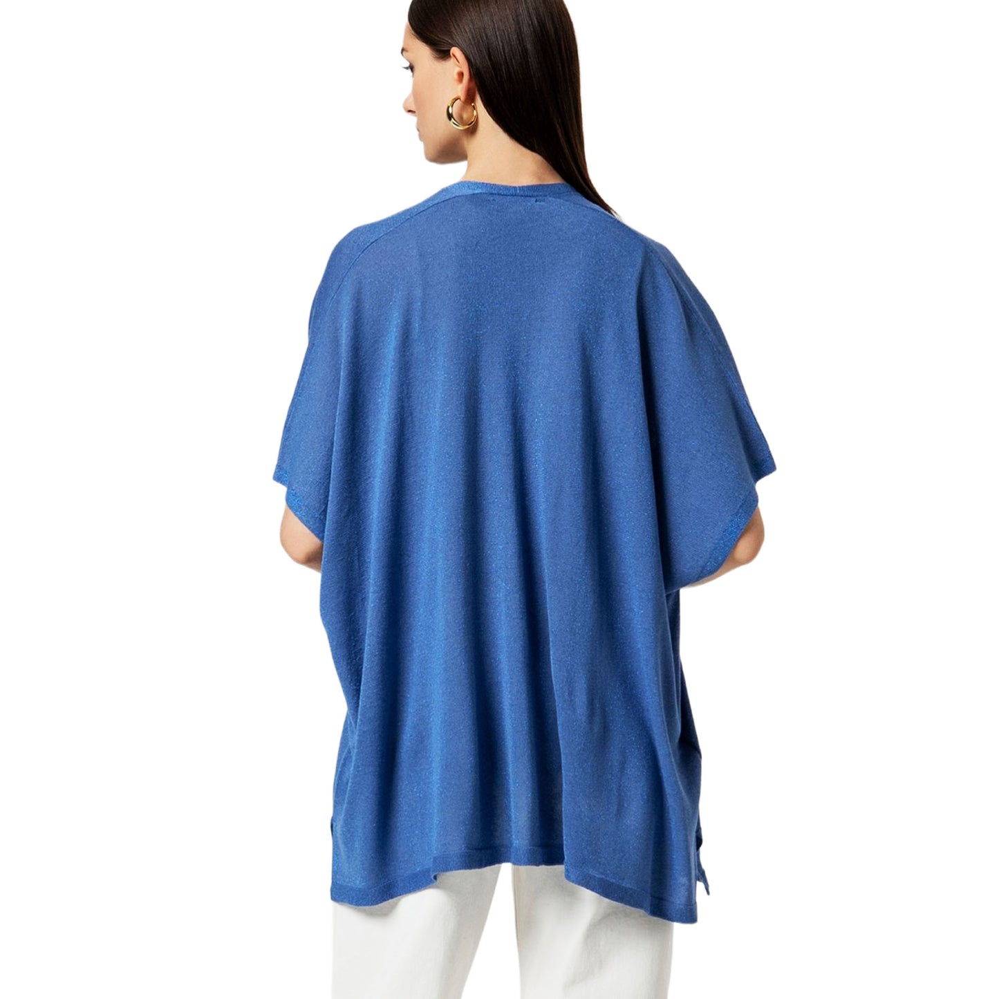 SURKANA Poncho Aperto Brillante Denim
