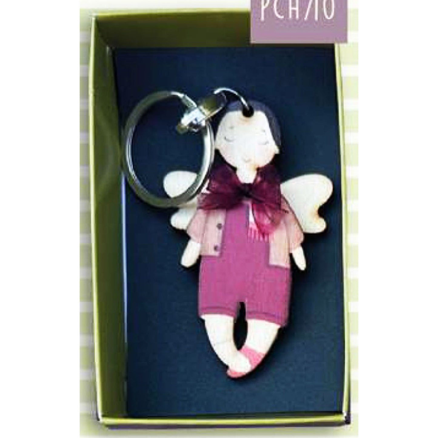 Picà Portachiavi in legno Angelo delle Amiche del Cuore-Picà-VIALESCARPE