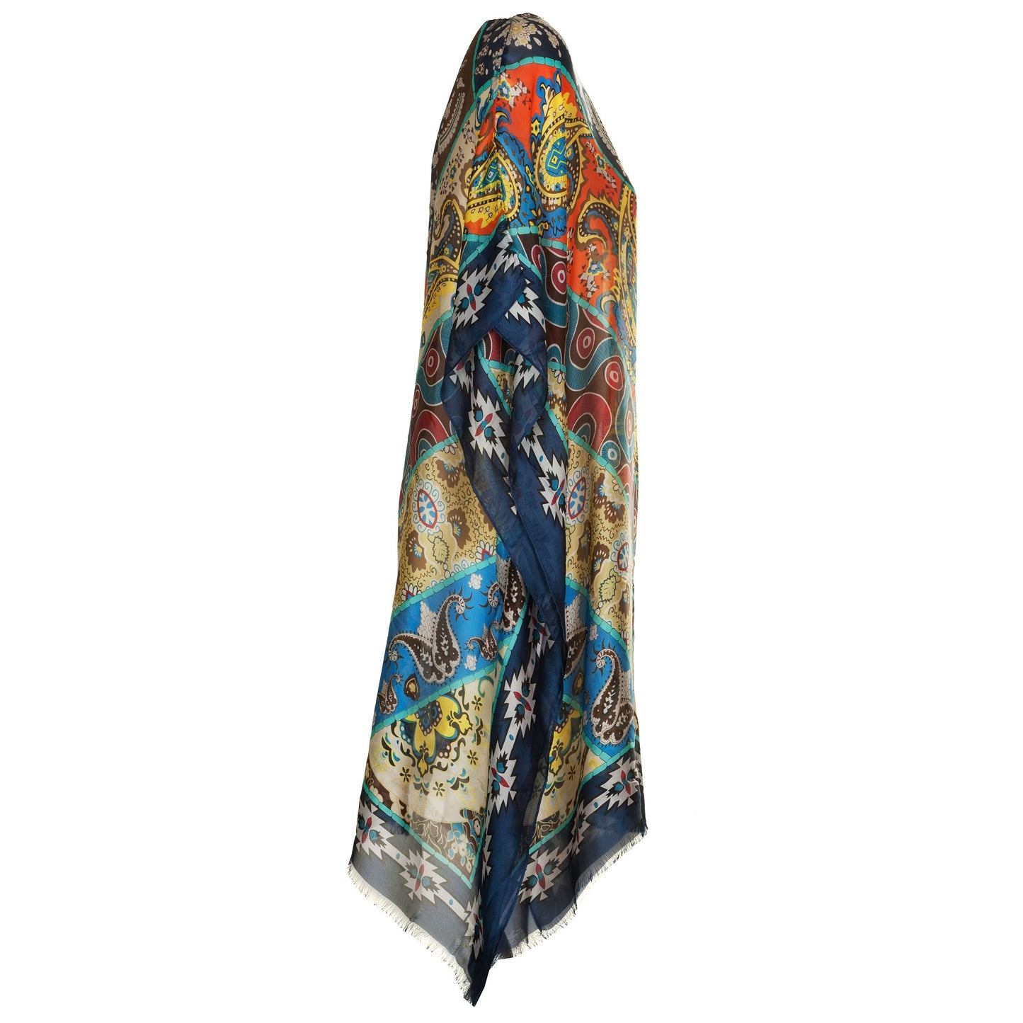 Kaftano Foulard Finto Patch. silk touch