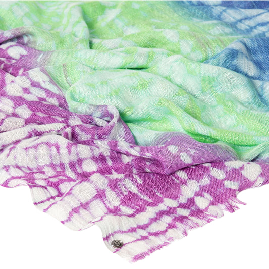 SURKANA Foulard a righe tie dye Lilla