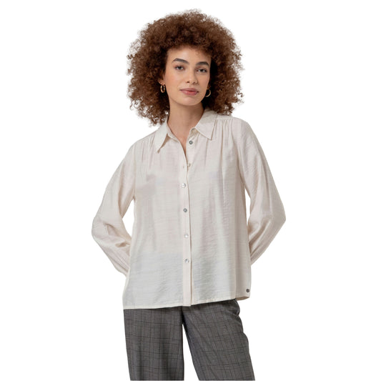 SURKANA Camicia con Arricciature sulle Spalle Crudo
