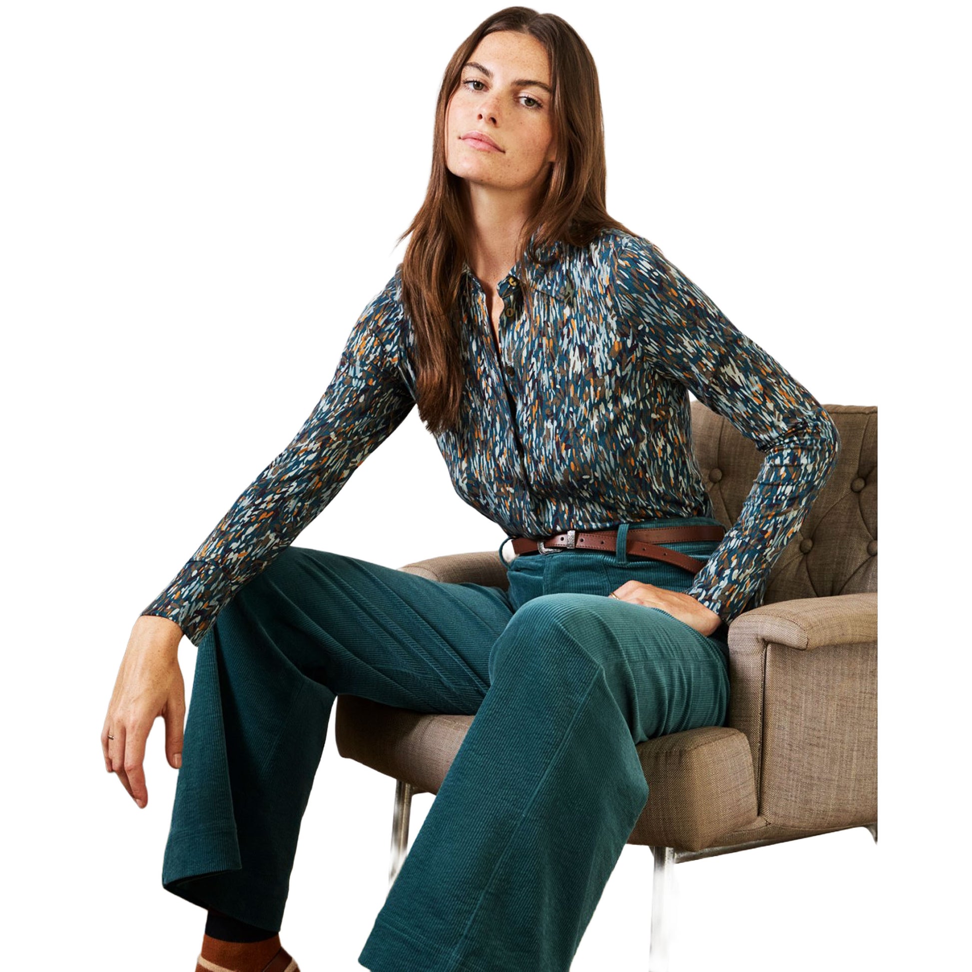 SURKANA - Pantaloni svasati con tasche applicate-SURKANA-VIALESCARPE