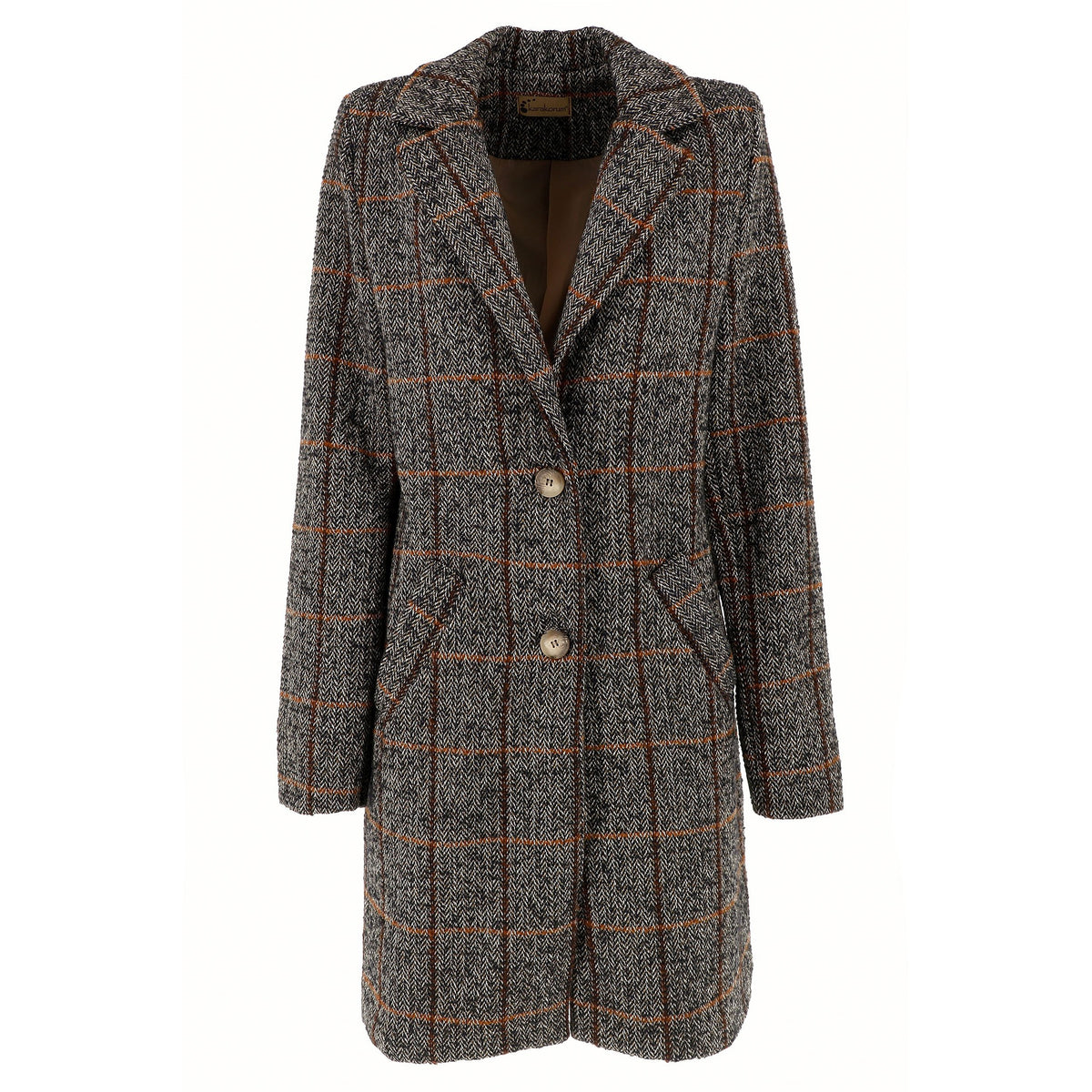 KARAKORUM Cappotto Balbina blu a quadri