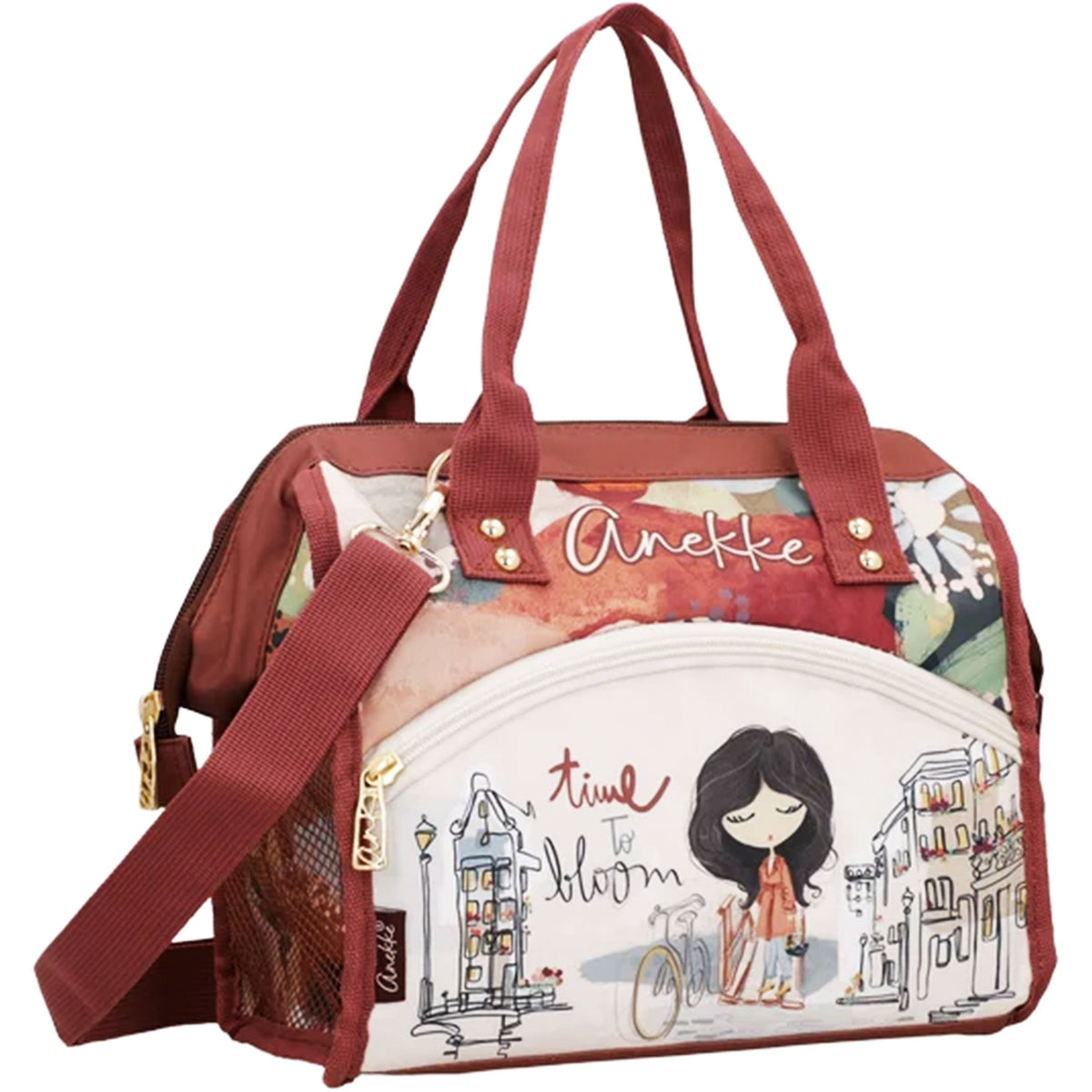 ANEKKE Borsa Porta Pranzo Termica Grande Tulip