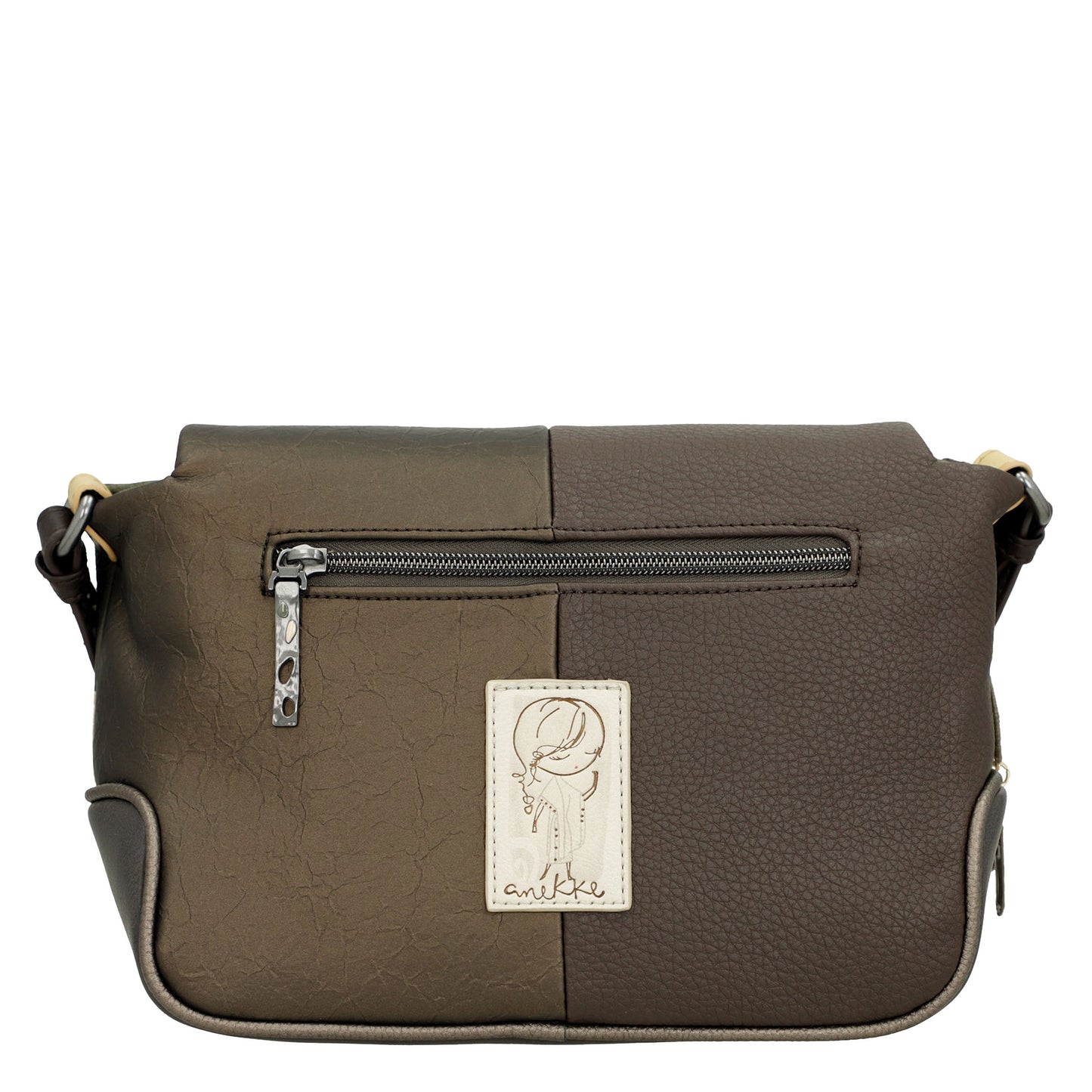 ANEKKE Borsa a tracolla con patta stampata Amphora