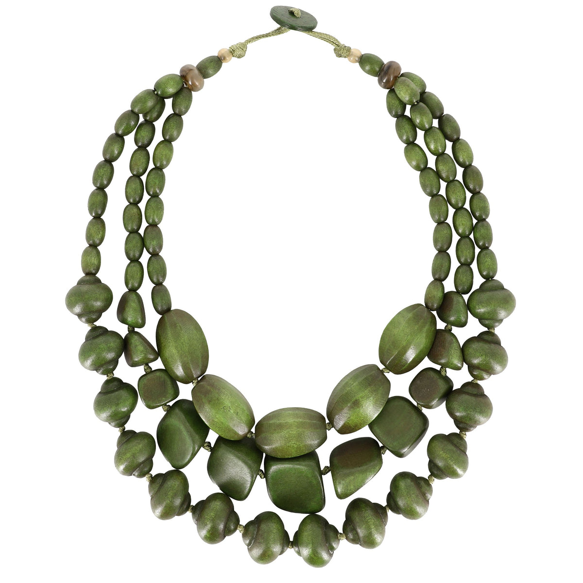 KARAKORUM Collana Ingrid verde militare