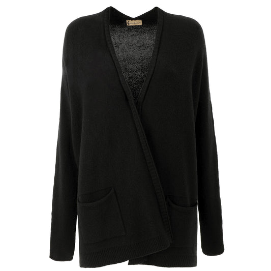 KARAKORUM Cardigan Bianca nero