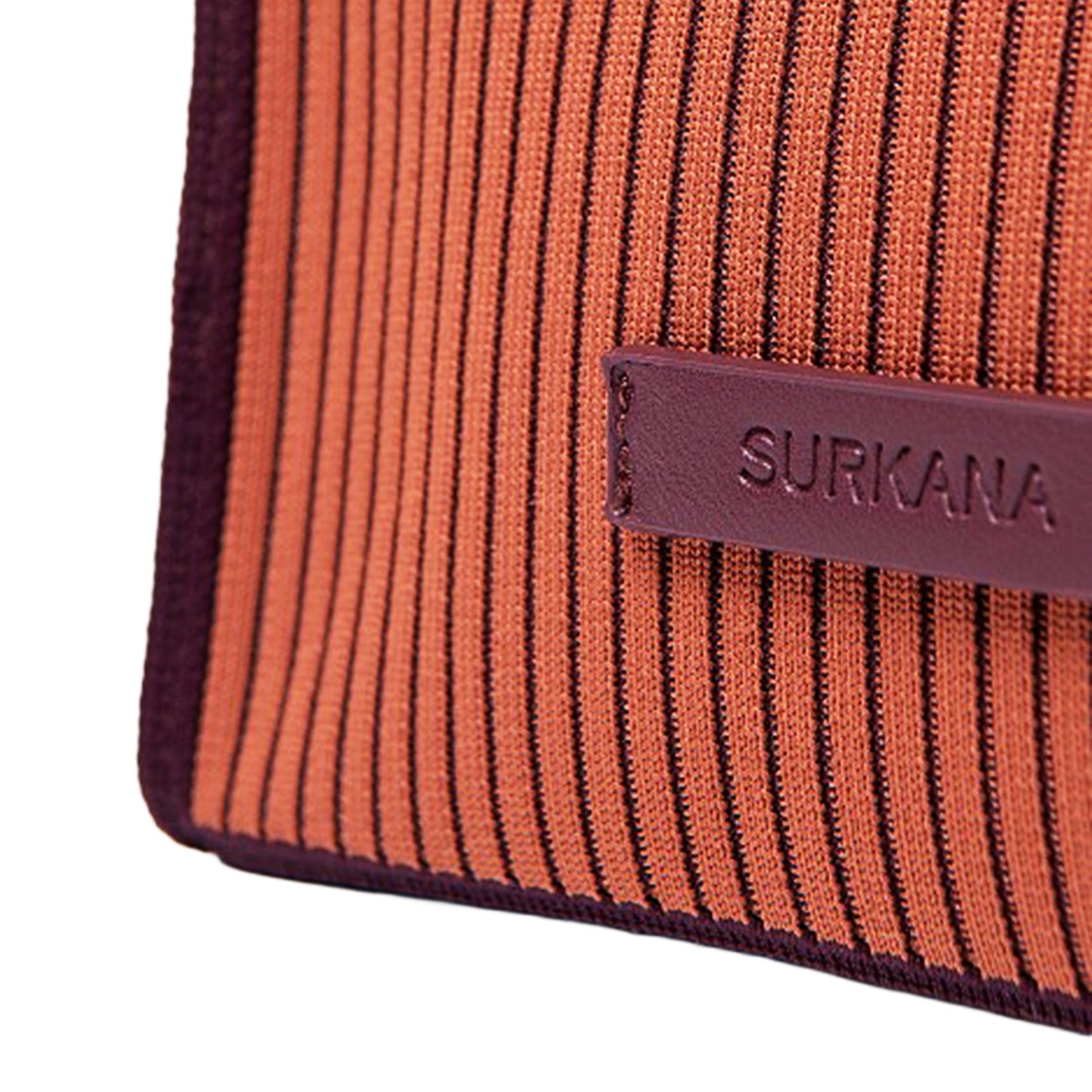 SURKANA - Mini shopper in maglia con zip e doppio manico