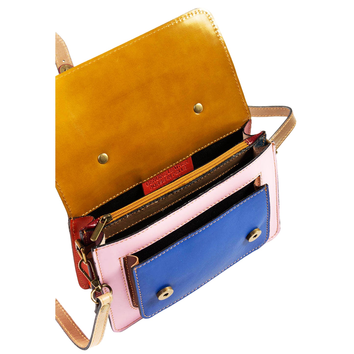 Borsa Cartella Mini Reuse Multicolor Pattina Fucsia