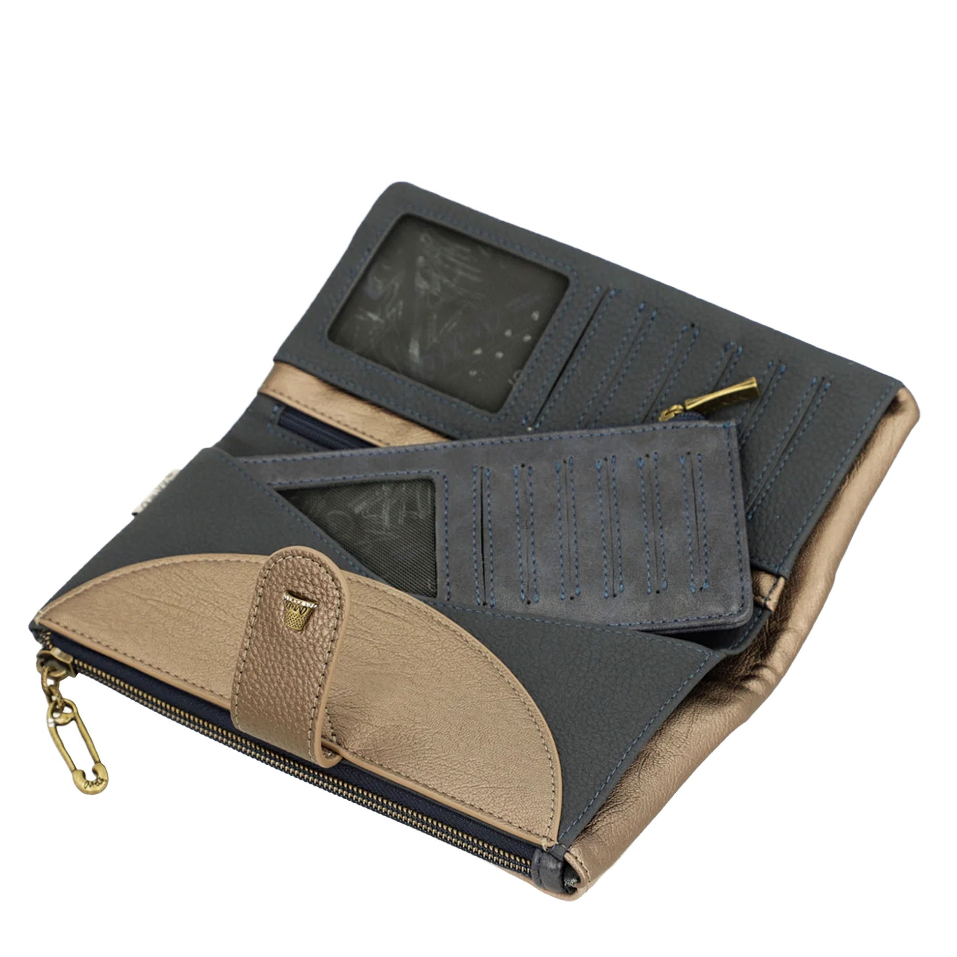 ANEKKE - Portafogli grande flessibile RFID Studio-ANEKKE-VIALESCARPE